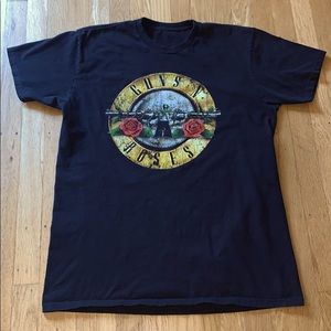 Guns N Roses Distressed Bullet Black T-Shirt